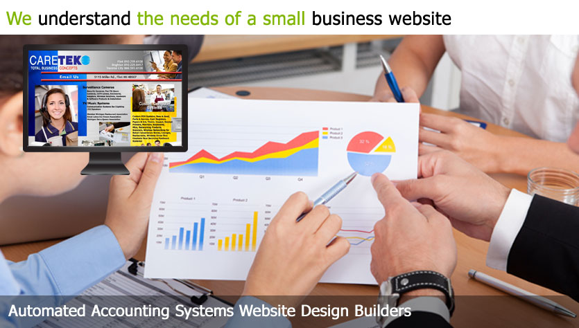 automated accounting systems web design template site builder