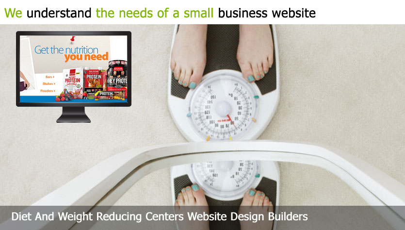 diet and weight reducing center web design template site builder