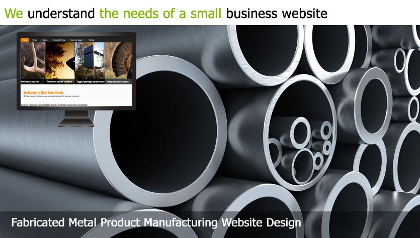 fabricated metal product manufacturing web design template site builder