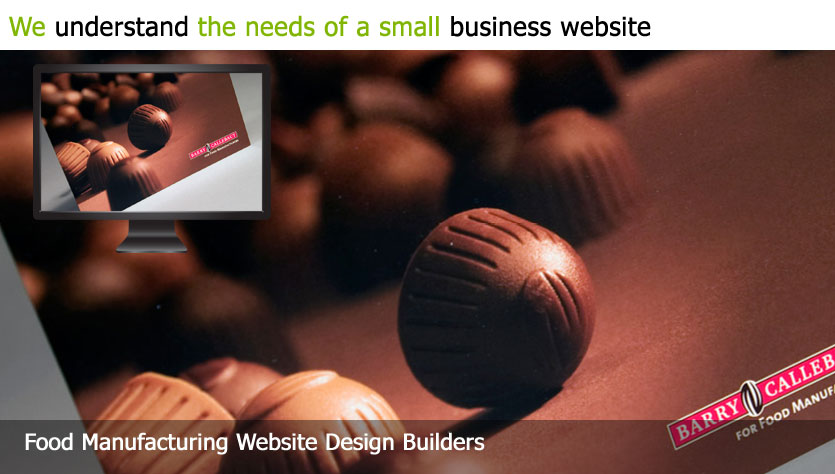 food manufacturing web design template site builder