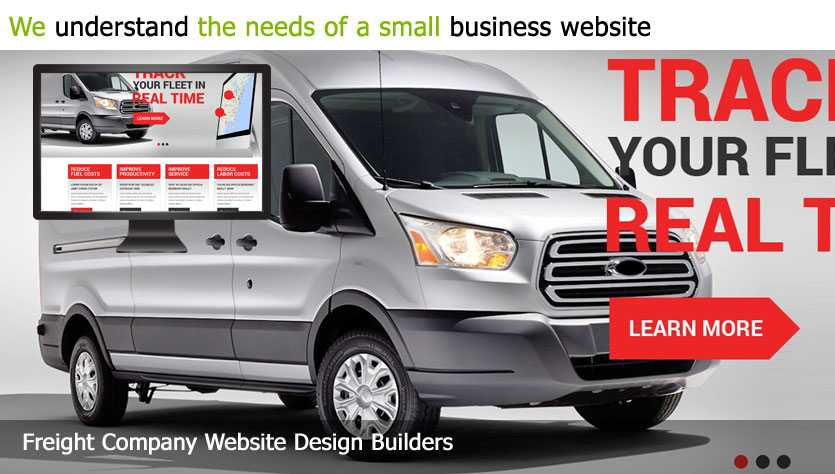 freight company web design template site builder